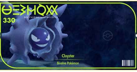 cloyster move list.